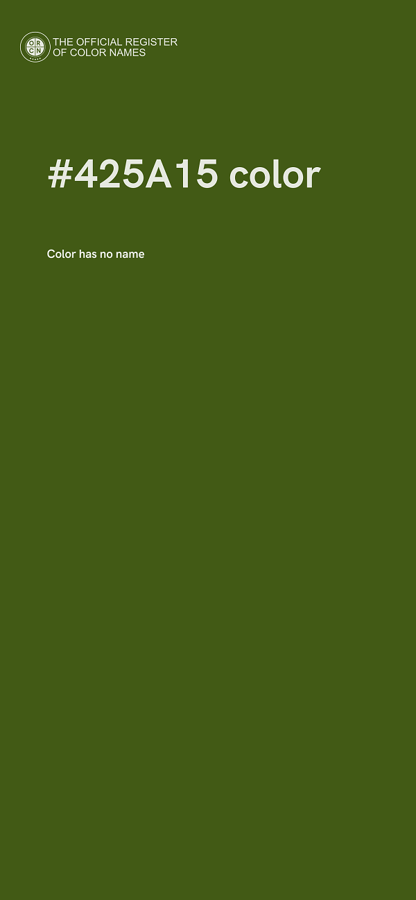 #425A15 color image