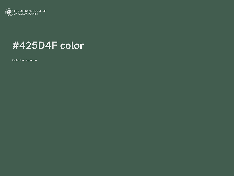 #425D4F color image