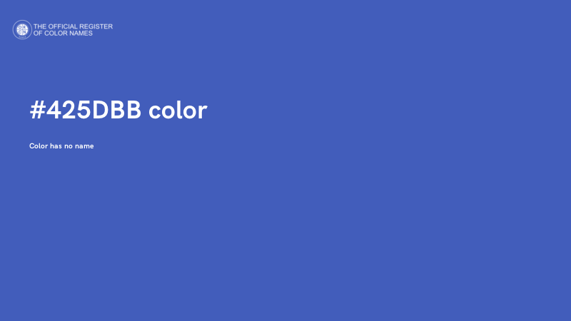 #425DBB color image