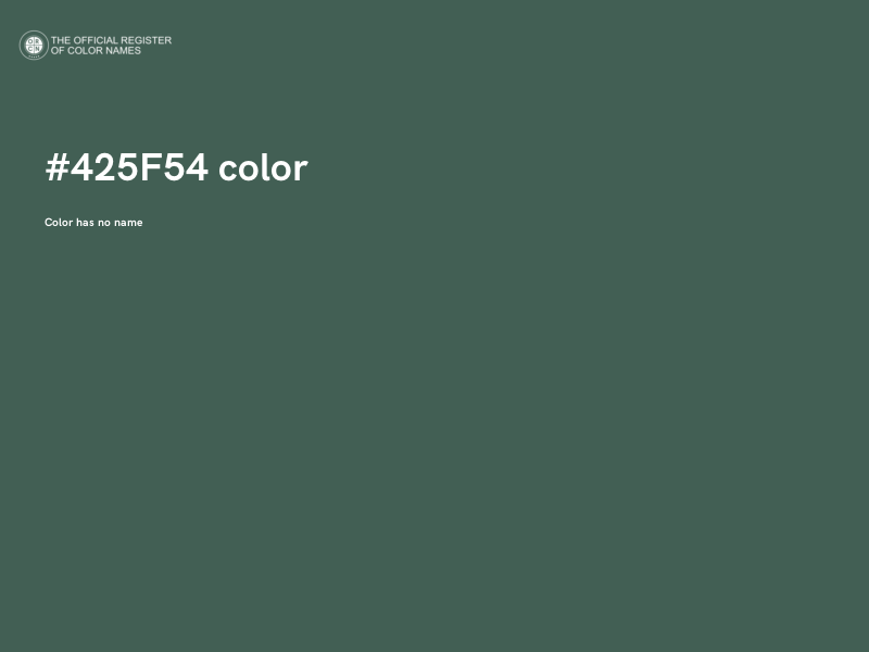 #425F54 color image