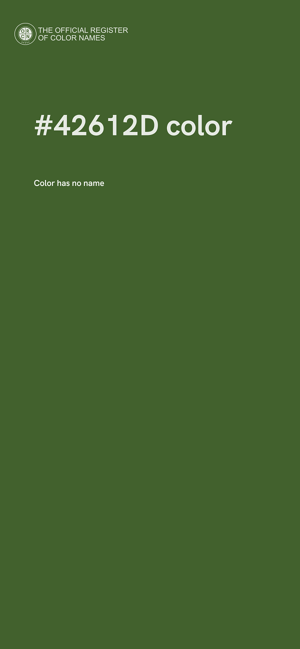 #42612D color image