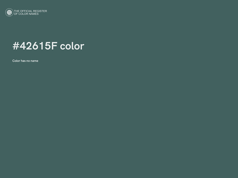 #42615F color image