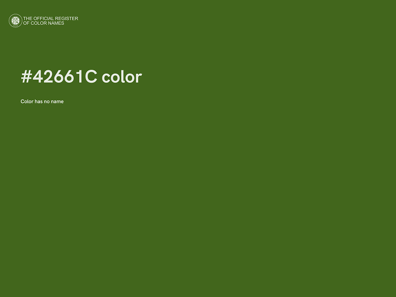 #42661C color image