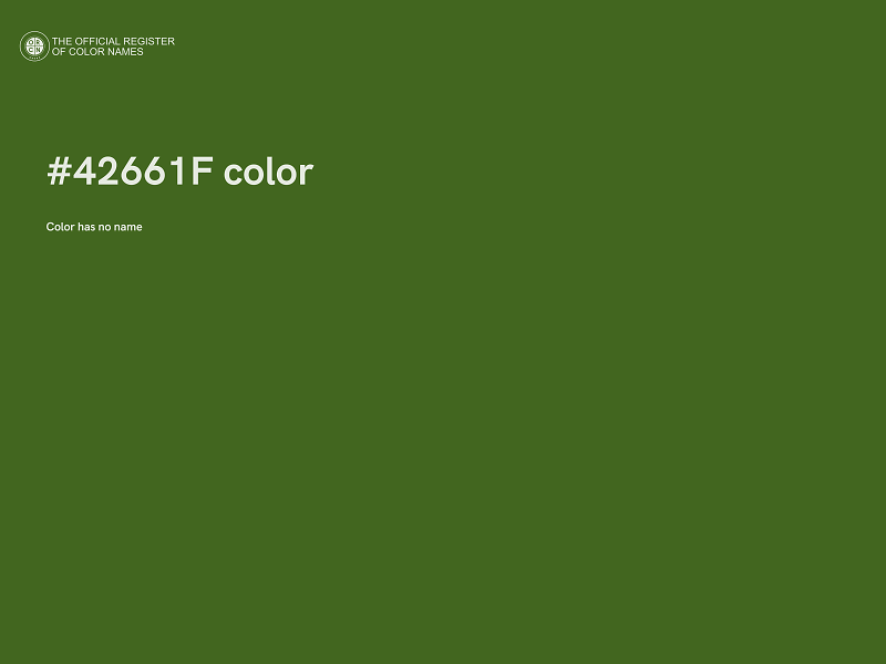 #42661F color image