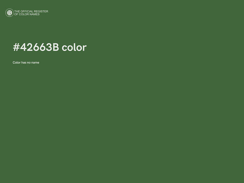#42663B color image