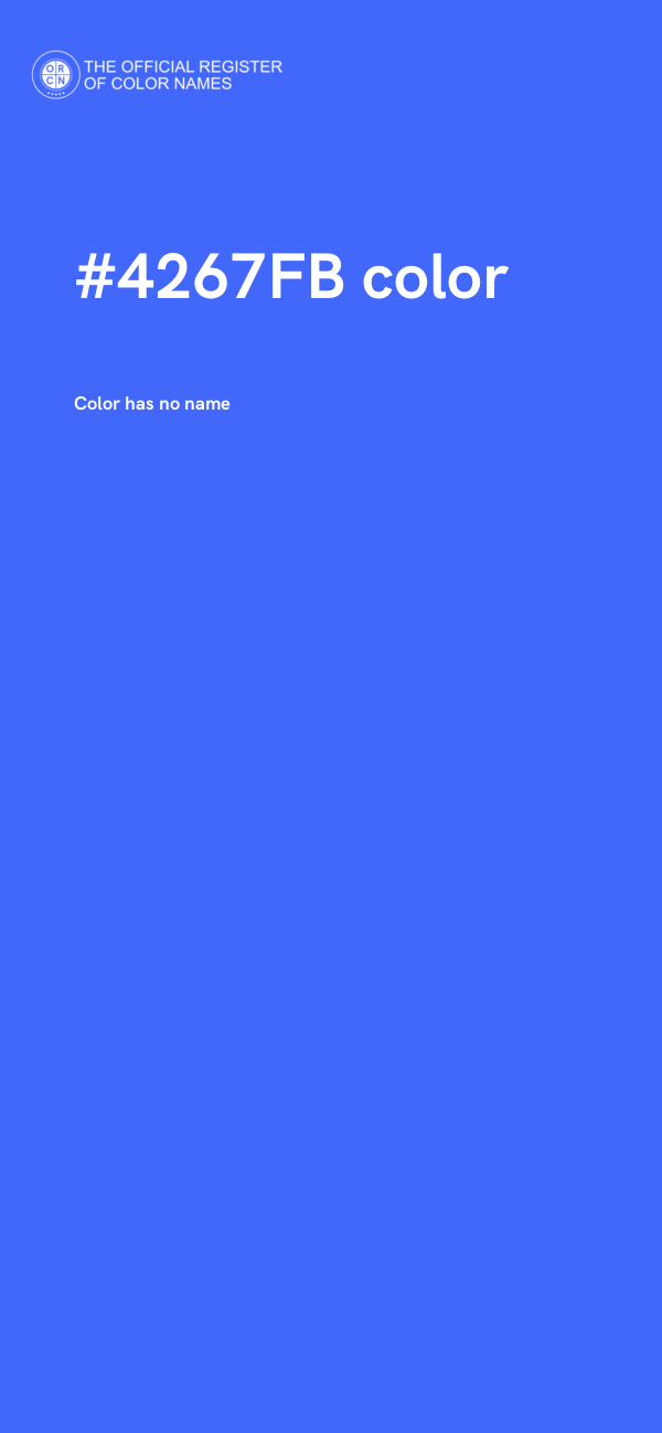 #4267FB color image