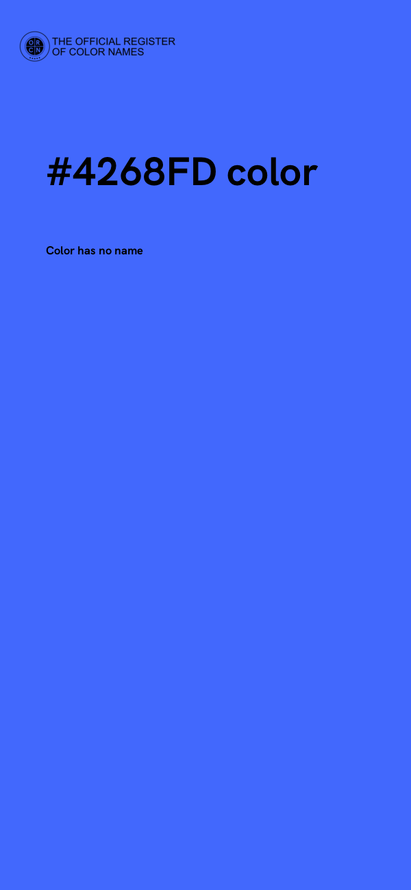 #4268FD color image