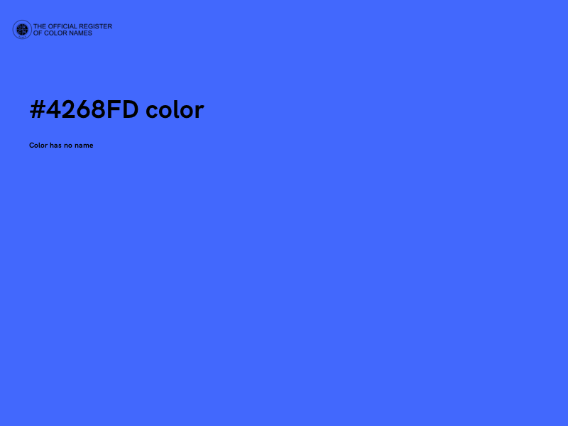 #4268FD color image