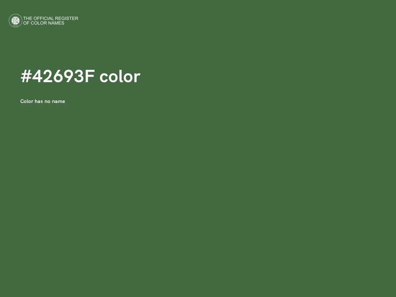 #42693F color image