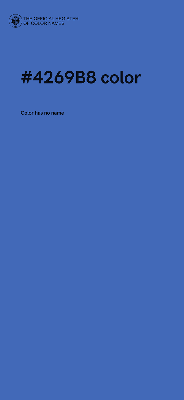 #4269B8 color image