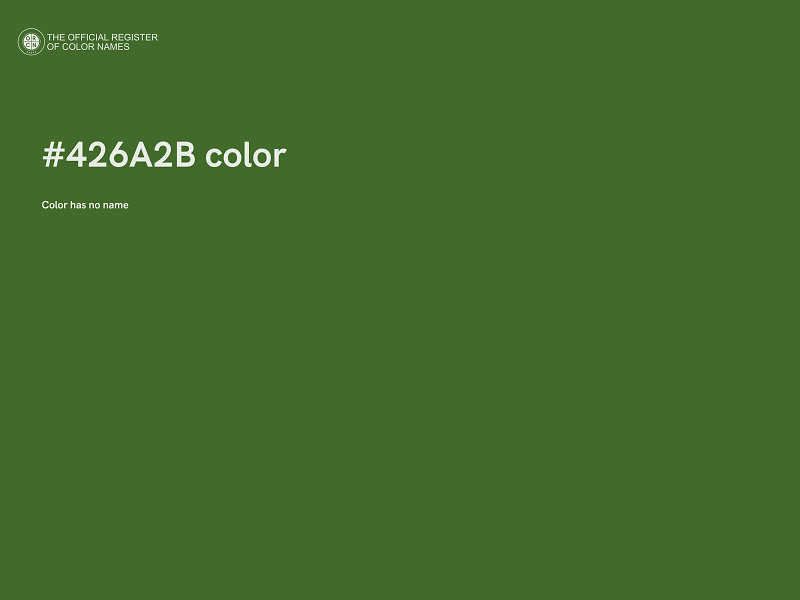 #426A2B color image