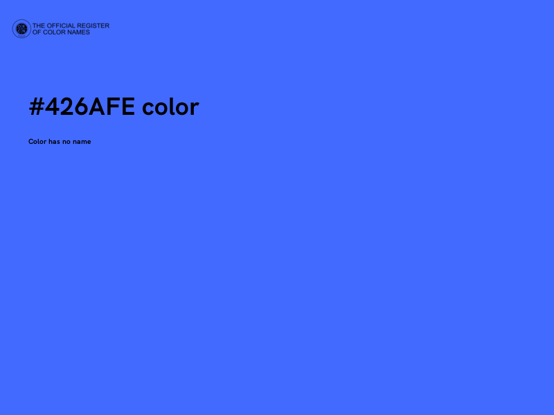 #426AFE color image