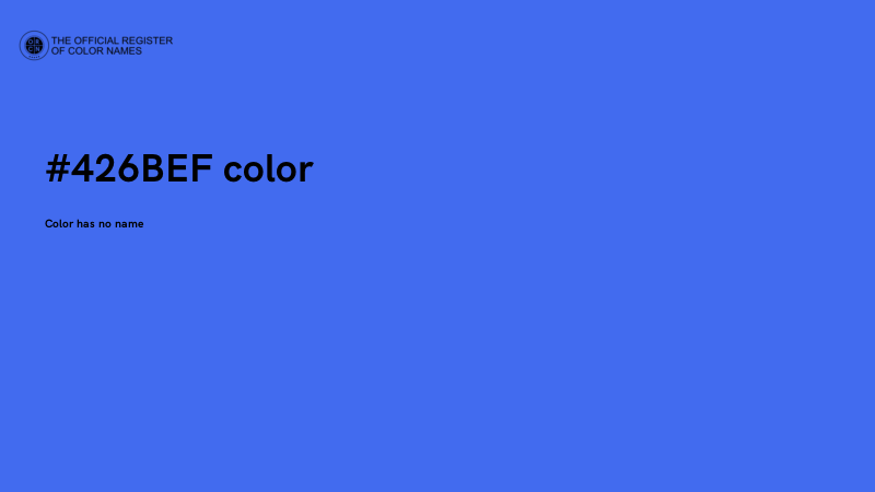 #426BEF color image