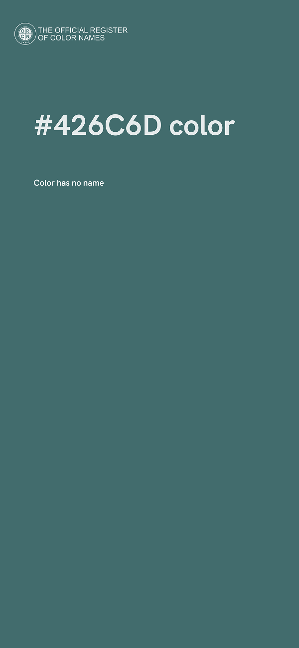 #426C6D color image