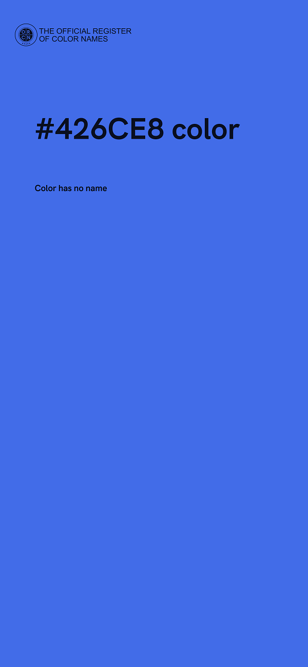 #426CE8 color image
