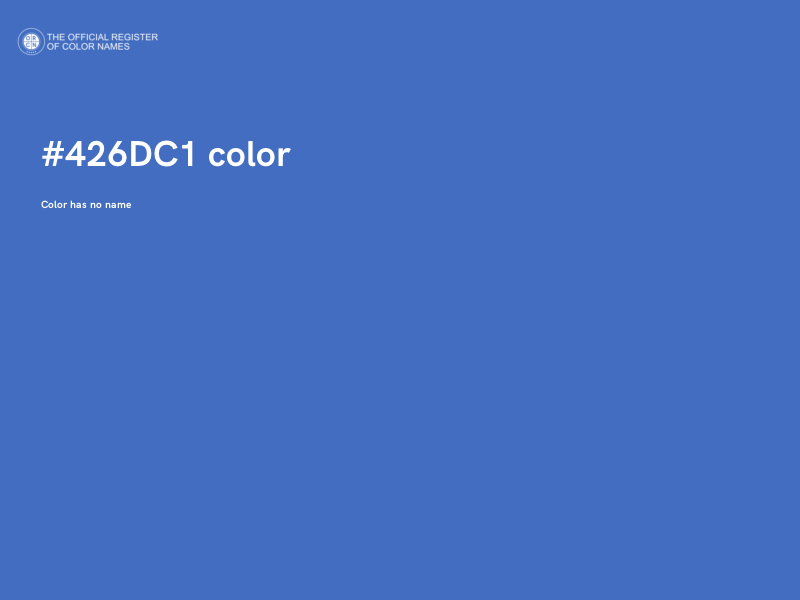 #426DC1 color image
