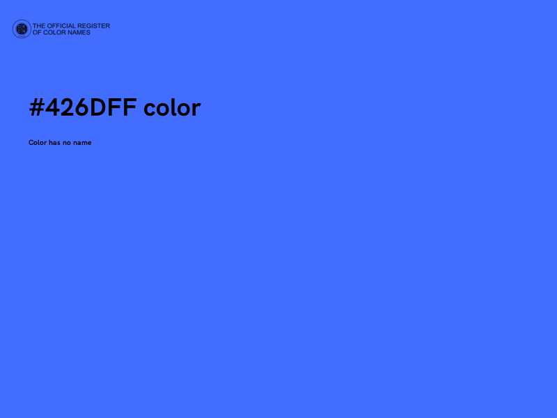 #426DFF color image