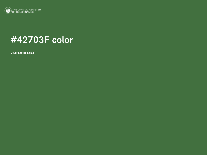 #42703F color image