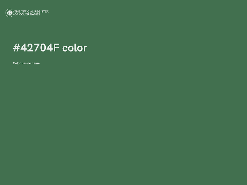 #42704F color image