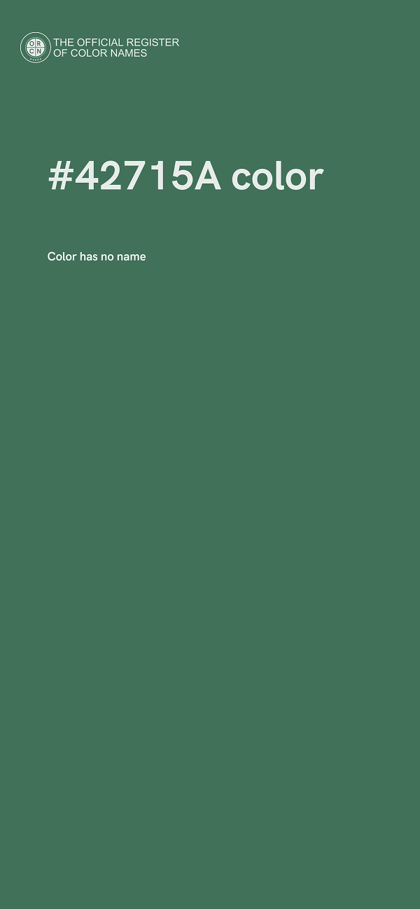 #42715A color image