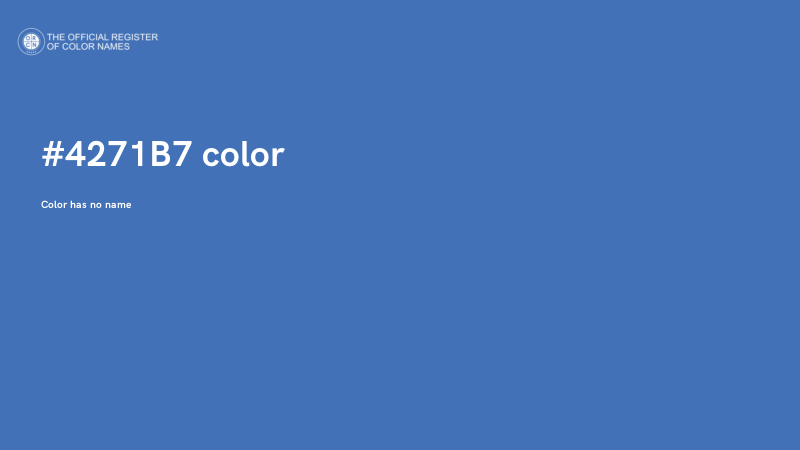 #4271B7 color image