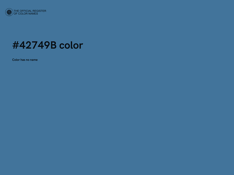#42749B color image