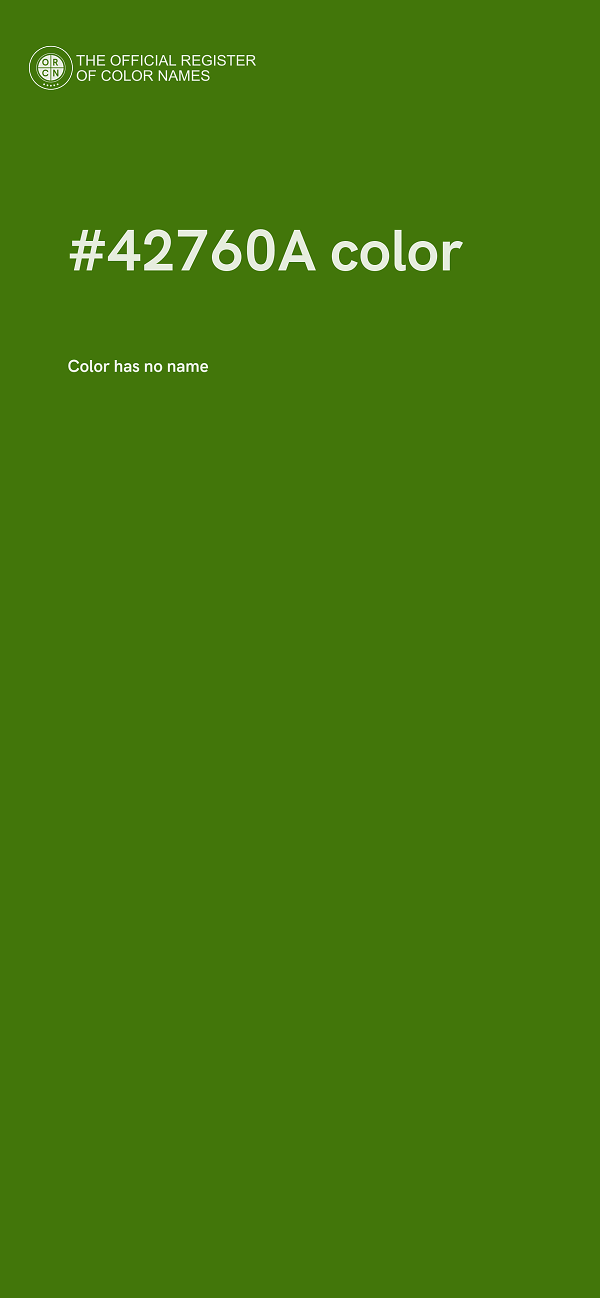#42760A color image