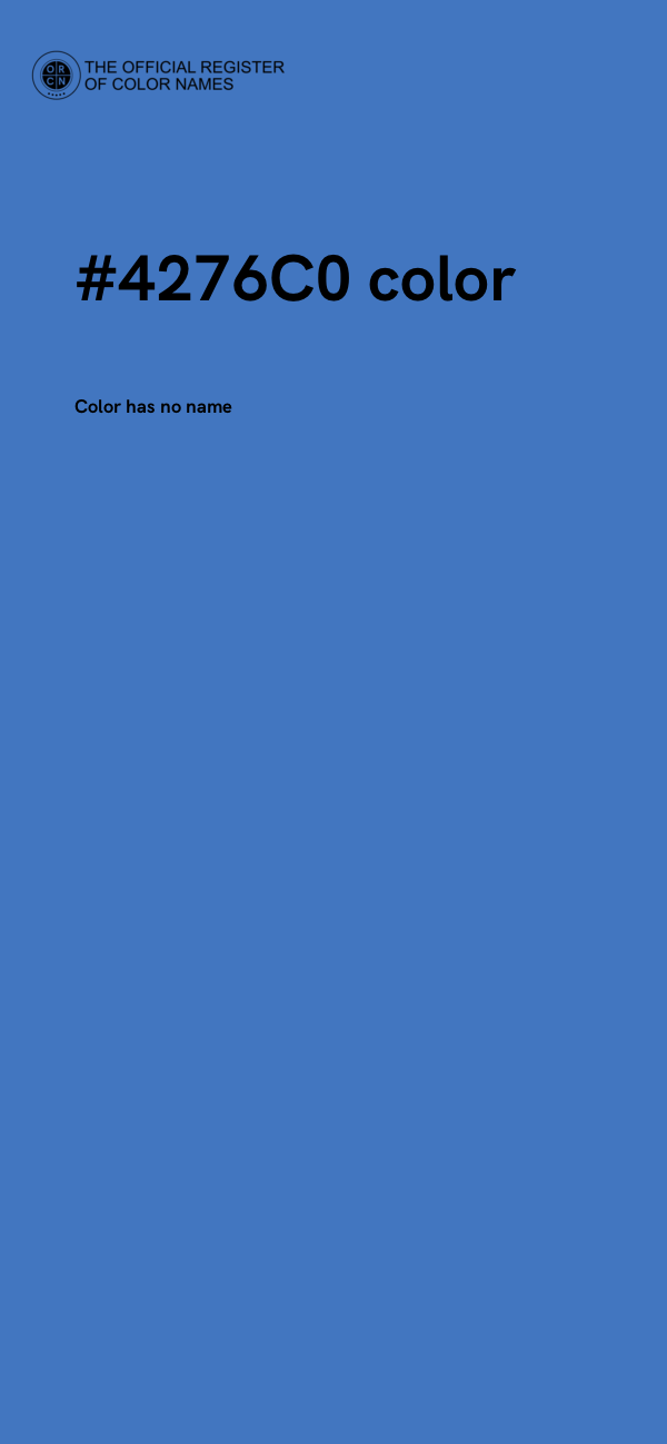 #4276C0 color image