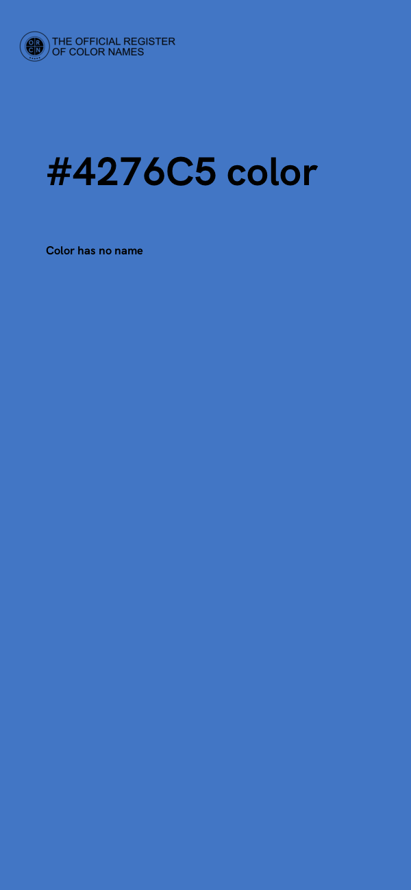#4276C5 color image