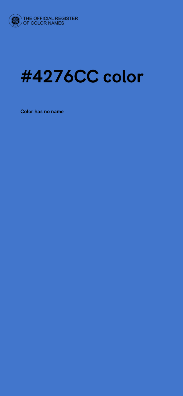 #4276CC color image