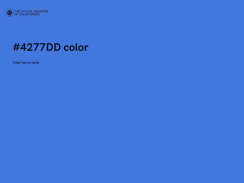 #4277DD color image