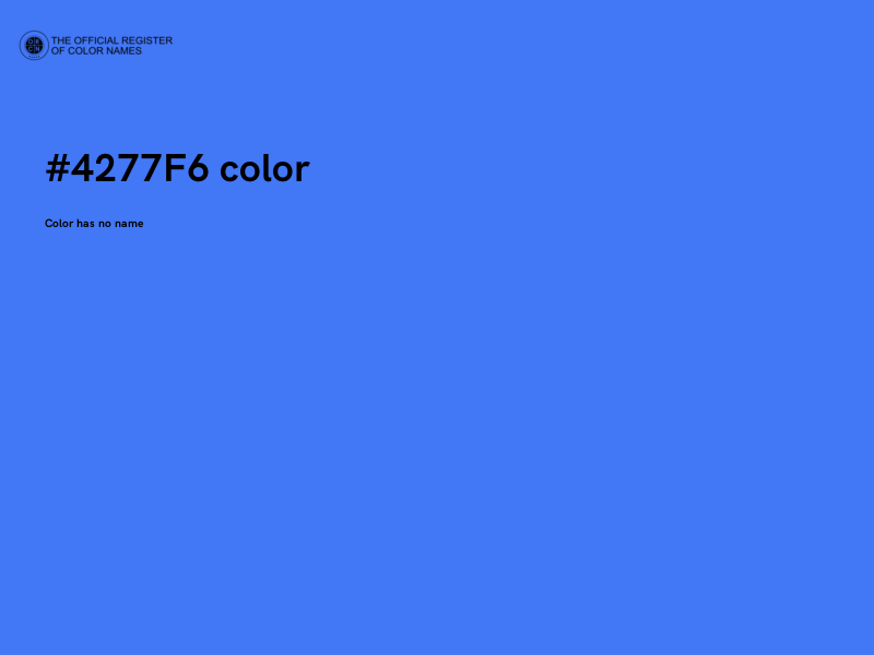 #4277F6 color image