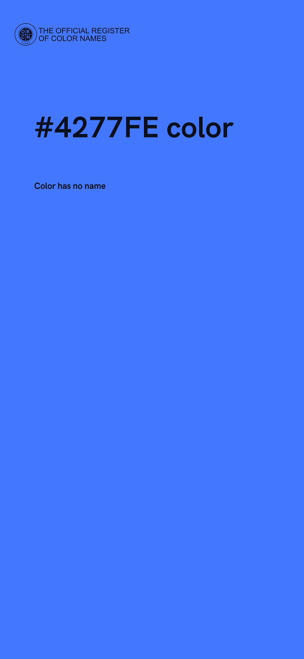 #4277FE color image