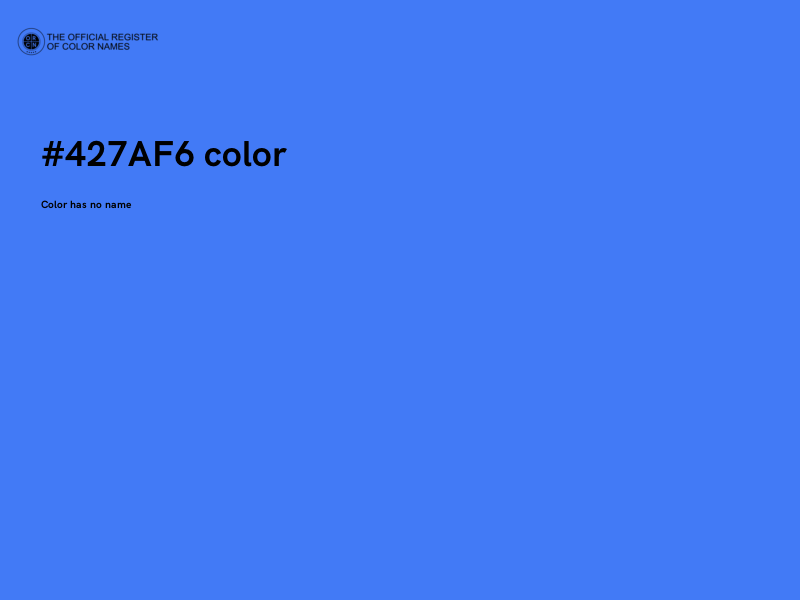 #427AF6 color image