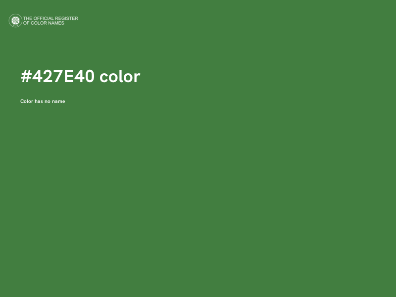#427E40 color image