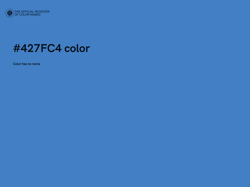#427FC4 color image