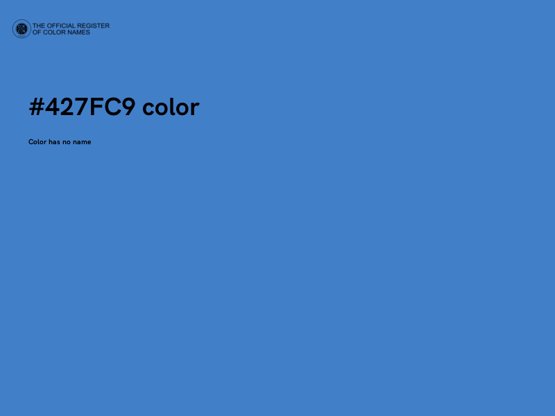 #427FC9 color image