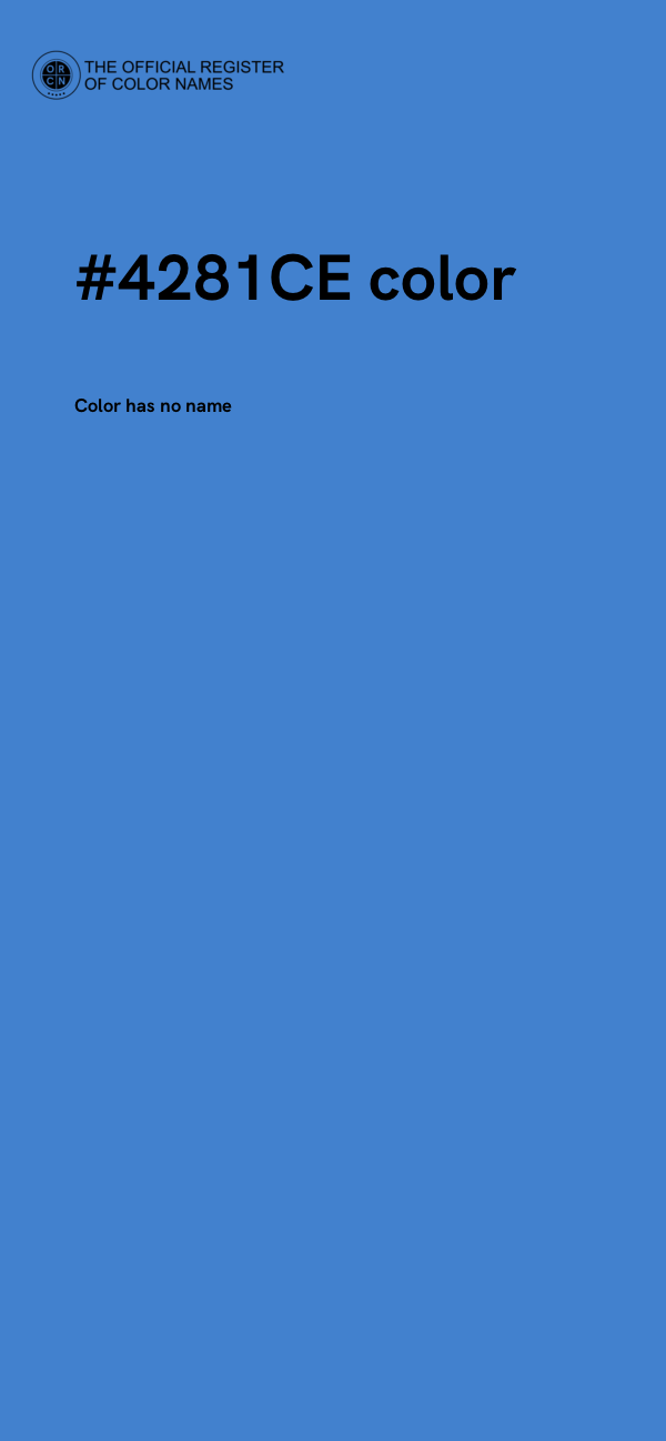 #4281CE color image