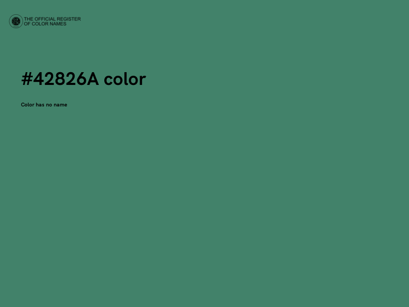 #42826A color image