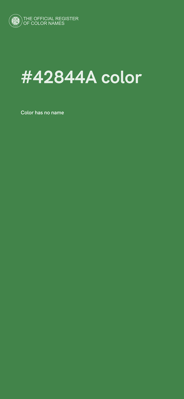 #42844A color image