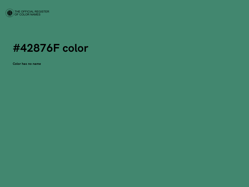 #42876F color image