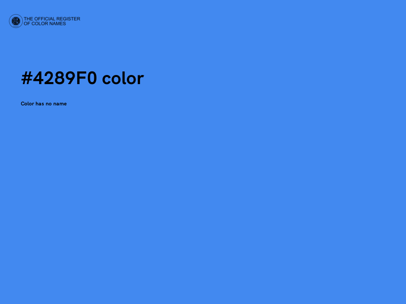 #4289F0 color image