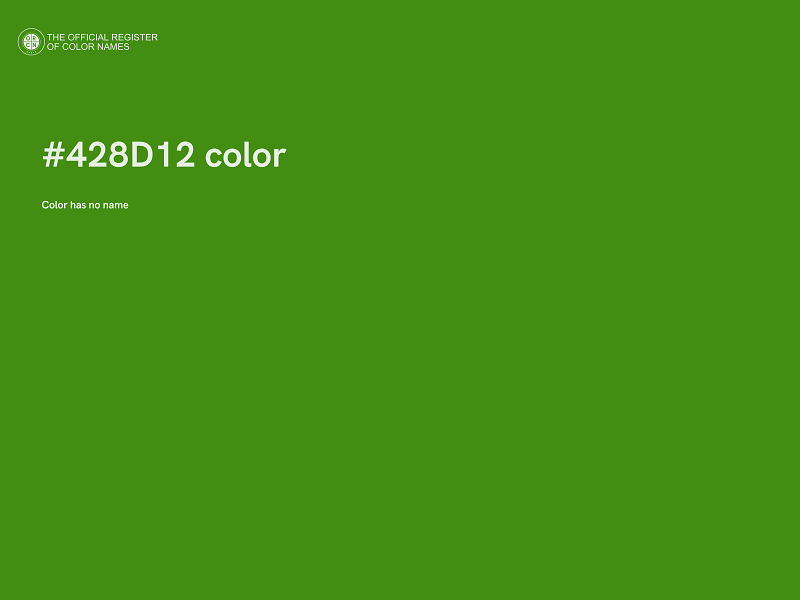 #428D12 color image