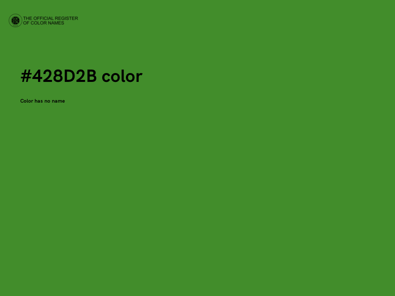 #428D2B color image