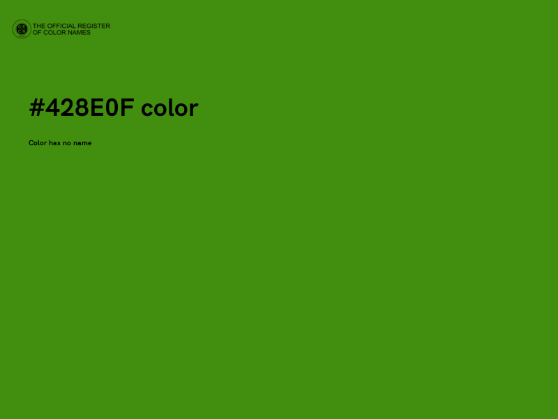 #428E0F color image