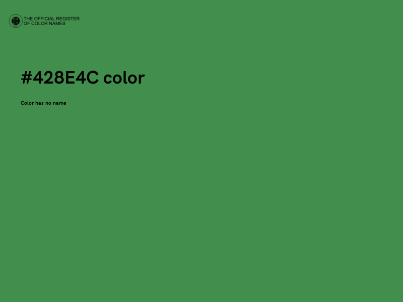#428E4C color image