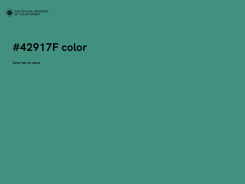 #42917F color image