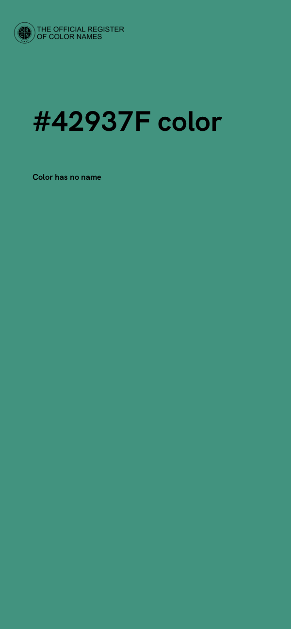#42937F color image