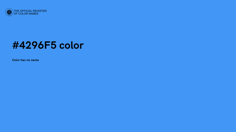 #4296F5 color image