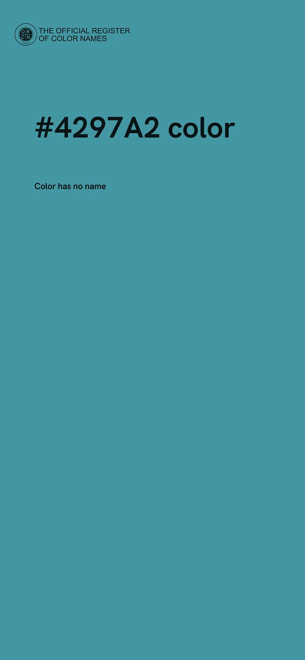 #4297A2 color image